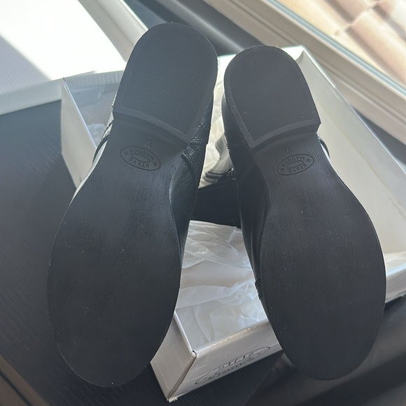 Steve Madden Troopa Black Leather boot size 7 Wide. - Picture 3 of 4